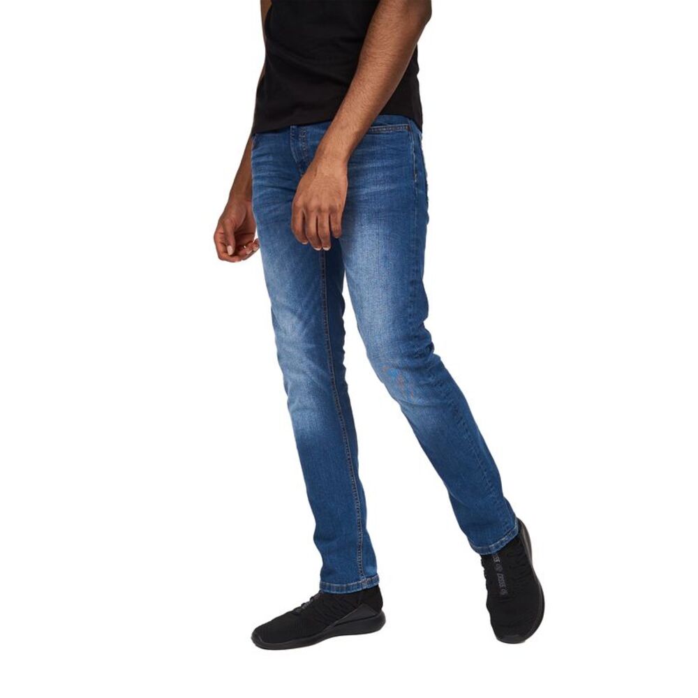 Crosshatch Mens Svelte Stretch Jeans / Stone Wash